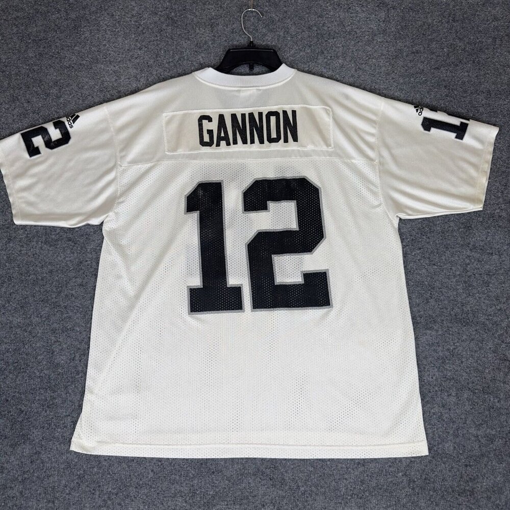 Rich Gannon Oakland Raiders Jersey #12 Men XL White 2002 MVP NFL Football Adidas